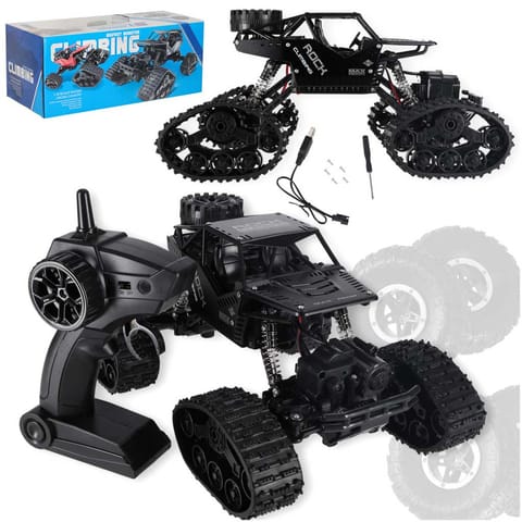 ⁨Samochód zdalnie sterowany na pilota RC Rock Crawler 4x4 LHC012 auto 2w1 czarny⁩ w sklepie Wasserman.eu