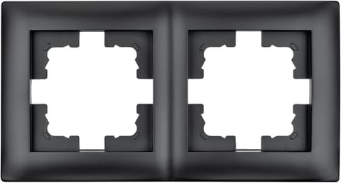 ⁨Ramka podwójna czarna LC-48C⁩ w sklepie Wasserman.eu