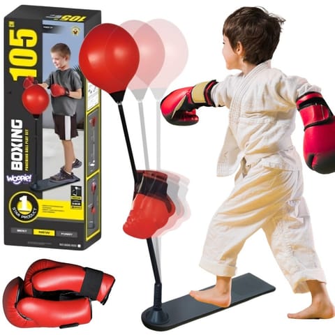 ⁨WOOPIE Zestaw Bokserski Stojąca Gruszka Regulowana 70-105 cm⁩ w sklepie Wasserman.eu