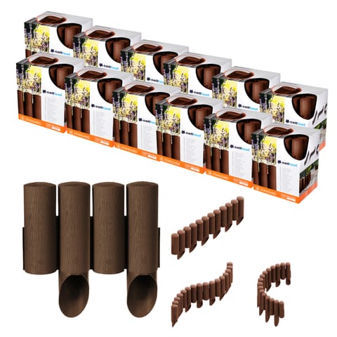 ⁨Palisada ogrodowa Cellfast Standard 4 brązowa 12szt⁩ w sklepie Wasserman.eu