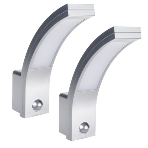 ⁨Lampa LED z czujnikiem ruchu Maclean, czujnik ruchu PIR, kolor srebrny, 10W, IP54, 750lm, barwa neutralna biała (4000K) MCE244 S⁩ w sklepie Wasserman.eu