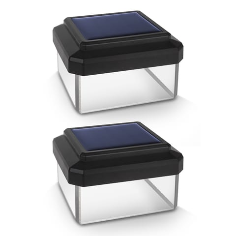 ⁨2x lampa solarna LED na słupek GreenBlue, 80x80mm, daszek kopertowy, GB127⁩ w sklepie Wasserman.eu