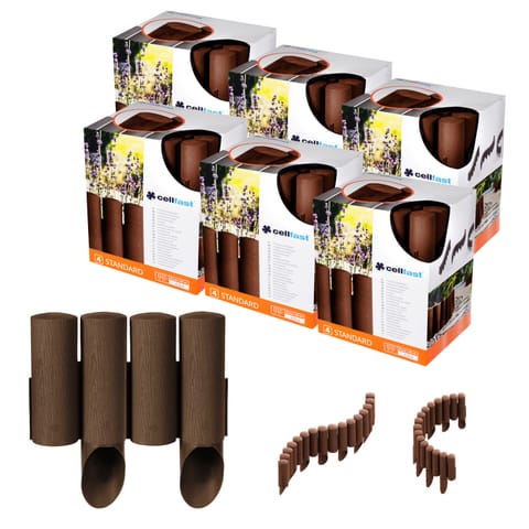 ⁨Palisada ogrodowa Cellfast Standard 4 brązowa 6szt⁩ w sklepie Wasserman.eu