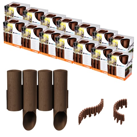 ⁨Palisada ogrodowa Cellfast Standard 4 brązowa 14szt⁩ w sklepie Wasserman.eu