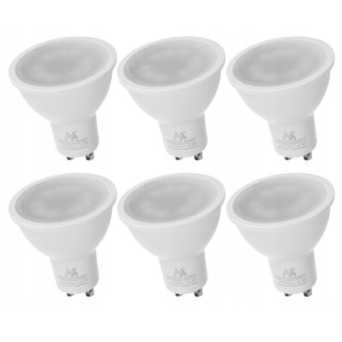 ⁨6x żarówka LED Maclean, GU10, 5W, 220-240V~, 50/60Hz, barwa neutralna biała, 4000K, 400 lumenów, MCE435 NW⁩ w sklepie Wasserman.eu