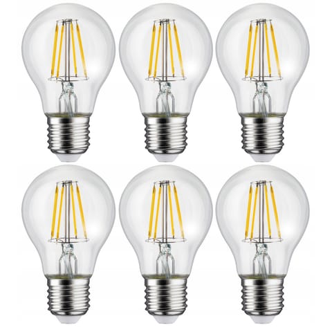⁨6x żarówka filamentowa LED Maclean, E27, 11W, 230V, WW ciepła biała 3000K, 1500lm Retro edison ozdobna A60, MCE280⁩ w sklepie Wasserman.eu
