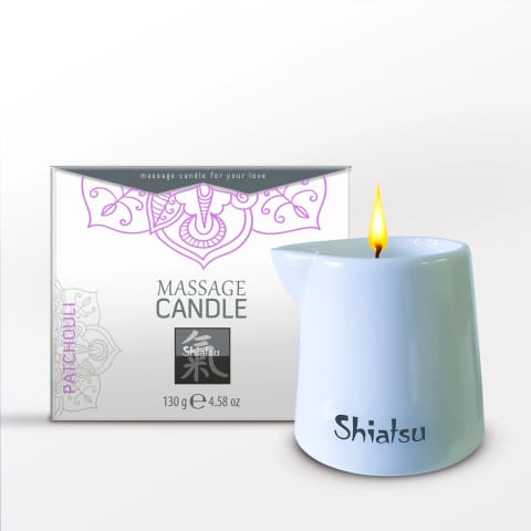 ⁨Świeca do masażu Massage Candle Patchouli 130g Shiatsu⁩ w sklepie Wasserman.eu