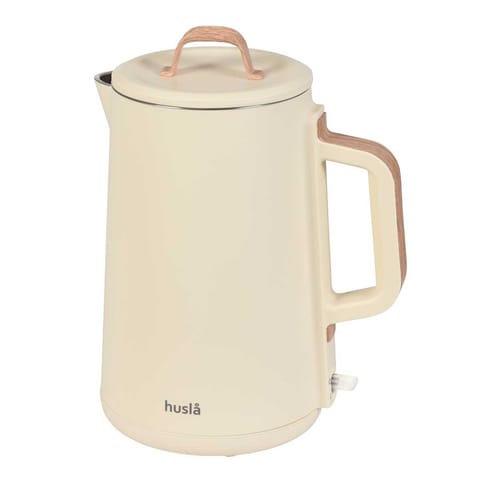 ⁨CZAJNIK ELEKTRYCZNY HUSLA 1,5L 73919 KREMOWY⁩ w sklepie Wasserman.eu