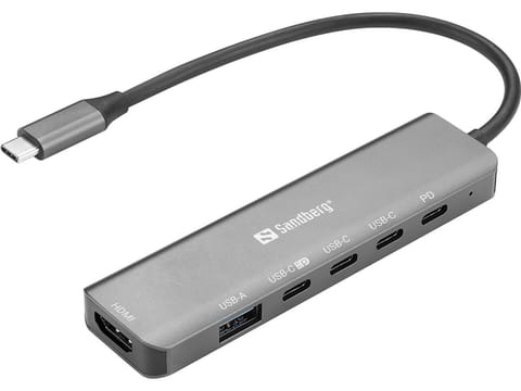 ⁨Sandberg USB-C 6-in-1 MediaDock⁩ w sklepie Wasserman.eu