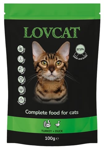 ⁨Lovcat Best Turkey & Duck saszetka 100g⁩ w sklepie Wasserman.eu
