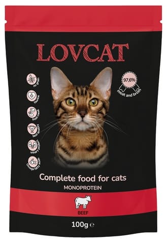 ⁨Lovcat Pure Beef saszetka 100g⁩ w sklepie Wasserman.eu