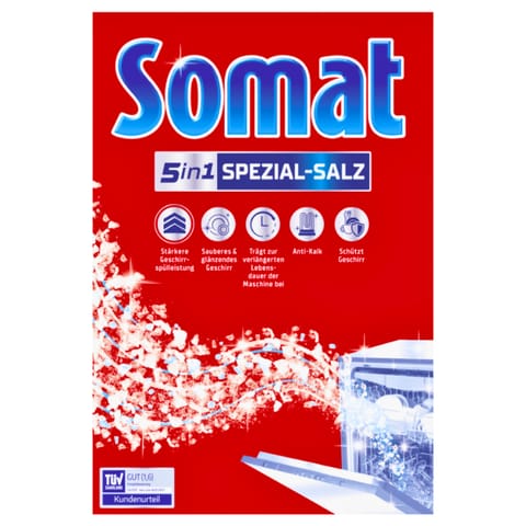 ⁨Somat 5 in 1 Gruboziarnista Sól do Zmywarki1,2 kg⁩ w sklepie Wasserman.eu