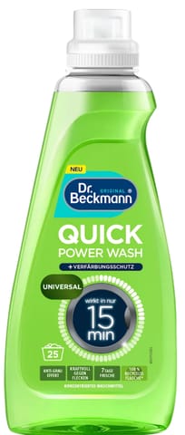 ⁨Dr. Beckmann Quick Power Wash Uniweralny Płyn do Krótkiego Prania 800 ml⁩ w sklepie Wasserman.eu