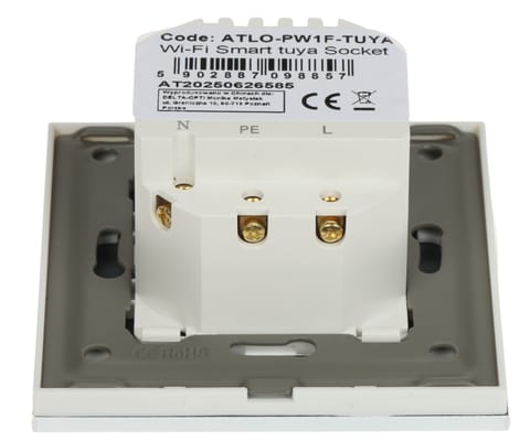⁨INTELIGENTNE GNIAZDO ELEKTRYCZNE ATLO-PW1F-TUYA Wi-Fi, Tuya Smart ATLO⁩ w sklepie Wasserman.eu