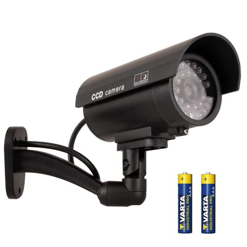 ⁨Atrapa kamery IR9000 B IR LED + 2x Bateria R-03 LR03 AAA alkaliczna Varta Industrial 4003⁩ w sklepie Wasserman.eu