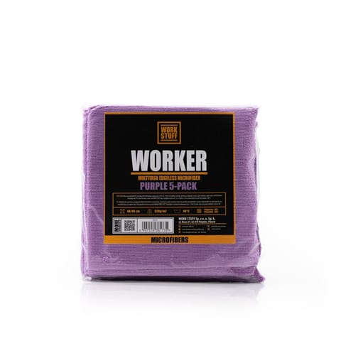 ⁨Work Stuff Worker 5-pack Purple - uniwersalna ściereczka z mikrofibry⁩ w sklepie Wasserman.eu