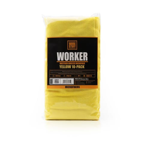 ⁨Work Stuff Worker 10-pack Yellow - uniwersalna ściereczka z mikrofibry⁩ w sklepie Wasserman.eu