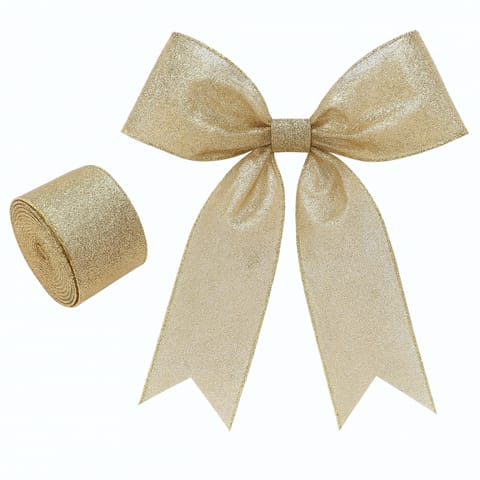 Taśma świąteczna na kokardy, wstążka na prezent Bożonarodzeniowa 5cm x 2m KSN137 w sklepie Wasserman.eu