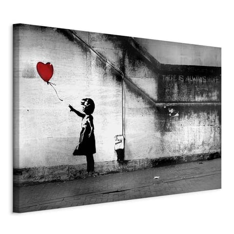 ⁨Picture - Girl with a balloon (Hope, Banksy) (size 60x40)⁩ at Wasserman.eu