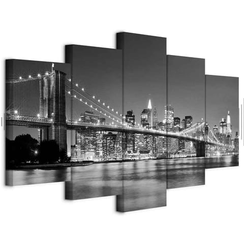 ⁨Obraz - Sen o Nowym Jorku (rozmiar 100x50, wykończenie Akustyczny)⁩ w sklepie Wasserman.eu