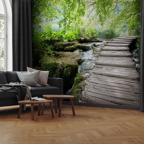 ⁨Self-adhesive wall mural - Forest path (size 98x70)⁩ at Wasserman.eu