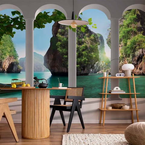 ⁨Fototapeta - Na tarasie (rozmiar 300x210, wykończenie Wodoodporna)⁩ w sklepie Wasserman.eu