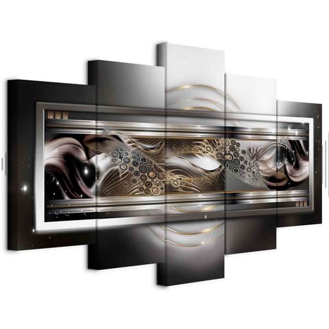 ⁨Obraz - Taniec planet (rozmiar 200x100, wykończenie Akustyczny)⁩ w sklepie Wasserman.eu