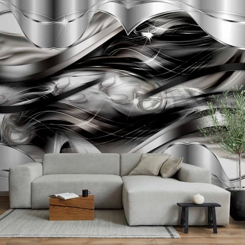 ⁨Fototapeta - Platynowa mgła (rozmiar 98x70, wykończenie Samoprzylepna)⁩ w sklepie Wasserman.eu