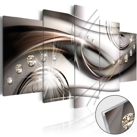 ⁨Picture on acrylic glass - Brown glow [Glass] (size 100x50)⁩ at Wasserman.eu