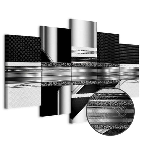 ⁨Obraz - Srebrne cięcie (rozmiar 200x100, wykończenie Premium Print)⁩ w sklepie Wasserman.eu