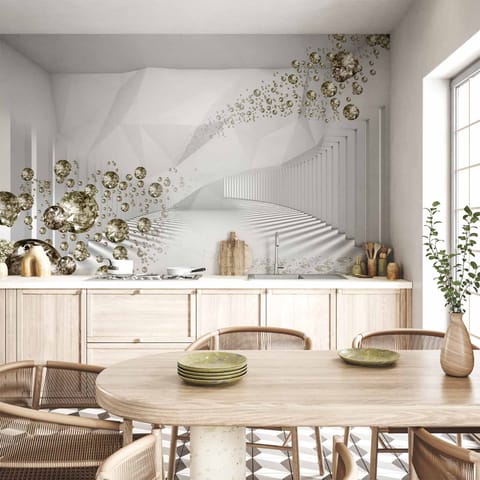 ⁨Fototapeta - Diamentowy korytarz (szary) (rozmiar 350x256, wykończenie Wodoodporna)⁩ w sklepie Wasserman.eu