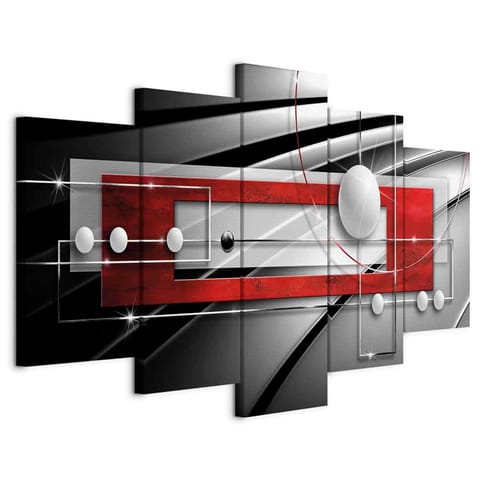 ⁨Obraz - Współczesna symetria (rozmiar 225x112.5, wykończenie Na płótnie włoskim)⁩ w sklepie Wasserman.eu