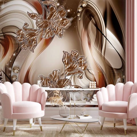 ⁨Self-adhesive wall mural - Brown symphony (size 98x70)⁩ at Wasserman.eu