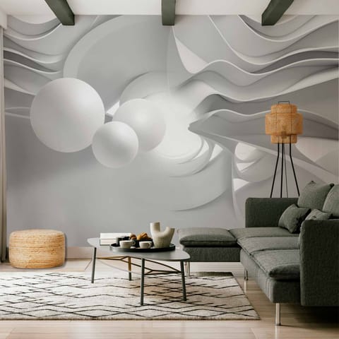 ⁨Self-adhesive mural - White corridors (size 147x105)⁩ at Wasserman.eu