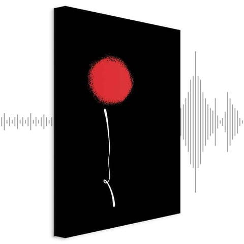 ⁨Obraz - Minimalistyczny kwiat (1-częściowy) pionowy (rozmiar 40x60, wykończenie Akustyczny)⁩ w sklepie Wasserman.eu