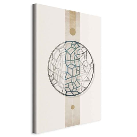 ⁨Obraz - Koło z artystycznymi detalami.(1-częściowy) - kształt abstrakcji (rozmiar 80x120, wykończenie Na płótnie włoskim)⁩ w sklepie Wasserman.eu