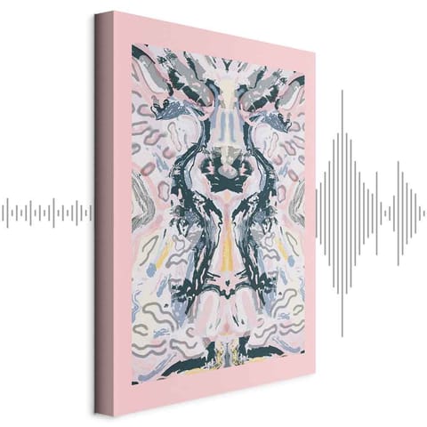 ⁨Obraz - Mantra Rorschacha (1-częściowy) pionowy (rozmiar 60x90, wykończenie Akustyczny)⁩ w sklepie Wasserman.eu