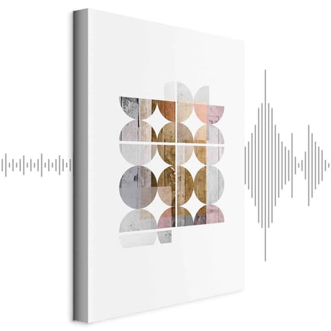 ⁨Obraz - Harmonijny kształt (1-częściowy) pionowy (rozmiar 20x30, wykończenie Akustyczny)⁩ w sklepie Wasserman.eu