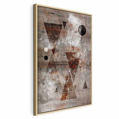 ⁨Obraz - Horoskop (1-częściowy) pionowy (rozmiar 60x90, wykończenie W ramie drewnianej naturalnej)⁩ w sklepie Wasserman.eu