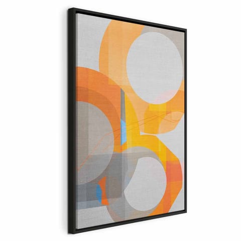 ⁨Obraz - Multikolor (1-częściowy) pionowy (rozmiar 40x60, wykończenie W ramie drewnianej czarnej)⁩ w sklepie Wasserman.eu