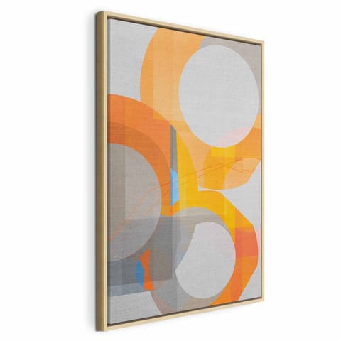 ⁨Obraz - Multikolor (1-częściowy) pionowy (rozmiar 40x60, wykończenie W ramie drewnianej naturalnej)⁩ w sklepie Wasserman.eu