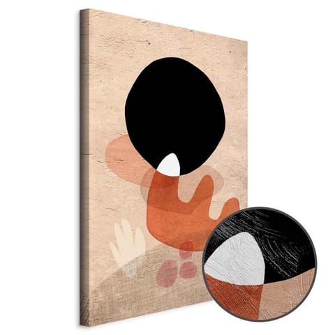 ⁨Obraz - Czarny kamień (1-częściowy) pionowy (rozmiar 80x120, wykończenie Premium Print)⁩ w sklepie Wasserman.eu