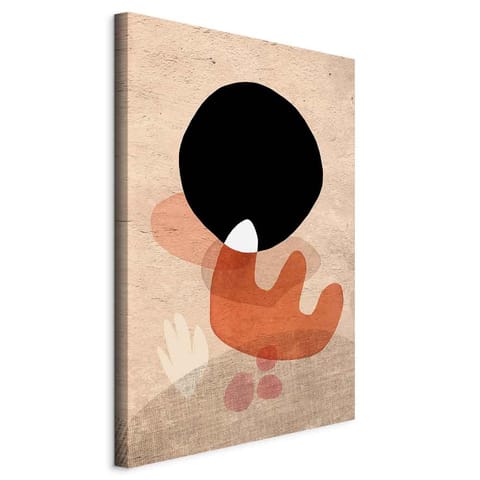 ⁨Obraz - Czarny kamień (1-częściowy) pionowy (rozmiar 80x120, wykończenie Na płótnie włoskim)⁩ w sklepie Wasserman.eu