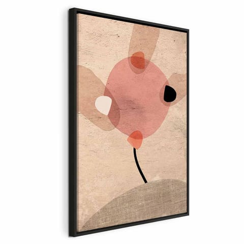 ⁨Obraz - Wiatrak na wzgórzu (1-częściowy) pionowy (rozmiar 60x90, wykończenie W ramie drewnianej czarnej)⁩ w sklepie Wasserman.eu