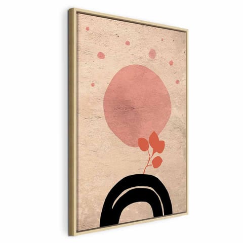 ⁨Obraz - Okrągły most (1-częściowy) pionowy (rozmiar 60x90, wykończenie W ramie drewnianej naturalnej)⁩ w sklepie Wasserman.eu