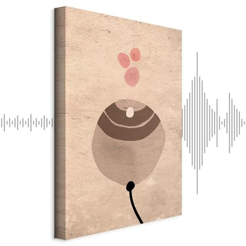 ⁨Obraz - Piaskowy balonik (1-częściowy) pionowy (rozmiar 60x90, wykończenie Akustyczny)⁩ w sklepie Wasserman.eu