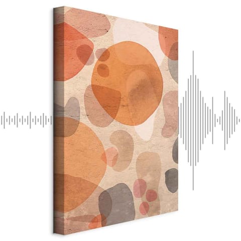 ⁨Obraz - Bursztynowy kalejdoskop (1-częściowy) pionowy (rozmiar 20x30, wykończenie Akustyczny)⁩ w sklepie Wasserman.eu