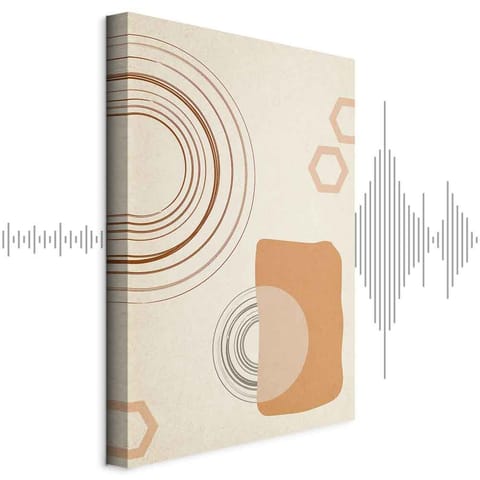 ⁨Obraz - Zamki z piasku (1-częściowy) pionowy (rozmiar 40x60, wykończenie Akustyczny)⁩ w sklepie Wasserman.eu