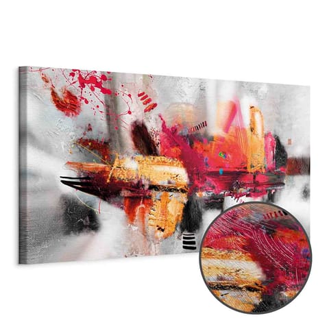 ⁨Obraz - Kolorowa instalacja (1-częściowy) wąski (rozmiar 150x50, wykończenie Premium Print)⁩ w sklepie Wasserman.eu