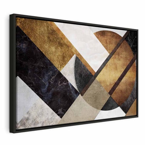 ⁨Obraz - Nowa droga (1-częściowy) szeroki (rozmiar 90x60, wykończenie W ramie drewnianej czarnej)⁩ w sklepie Wasserman.eu